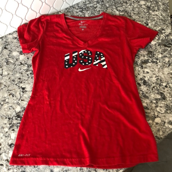 Nike Tops - Nike dry fit V-neck T-shirt